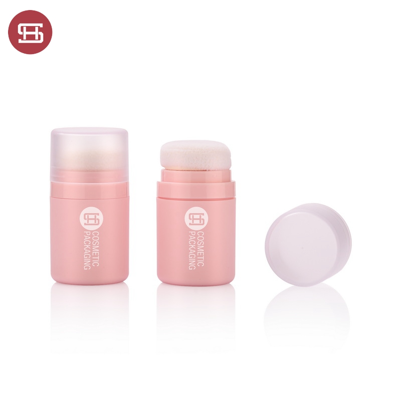 Empty loose powder container Hairline loose powder tube with puff #9841B Featured Image