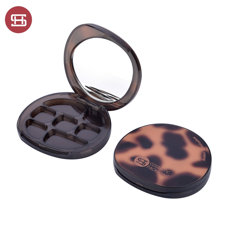 Bottom price Single Eyeshadow Oem -
 9842#3D Printing Amber Unique Shape Timber Shell Custom Empty Eyeshadow Palette Case – Huasheng