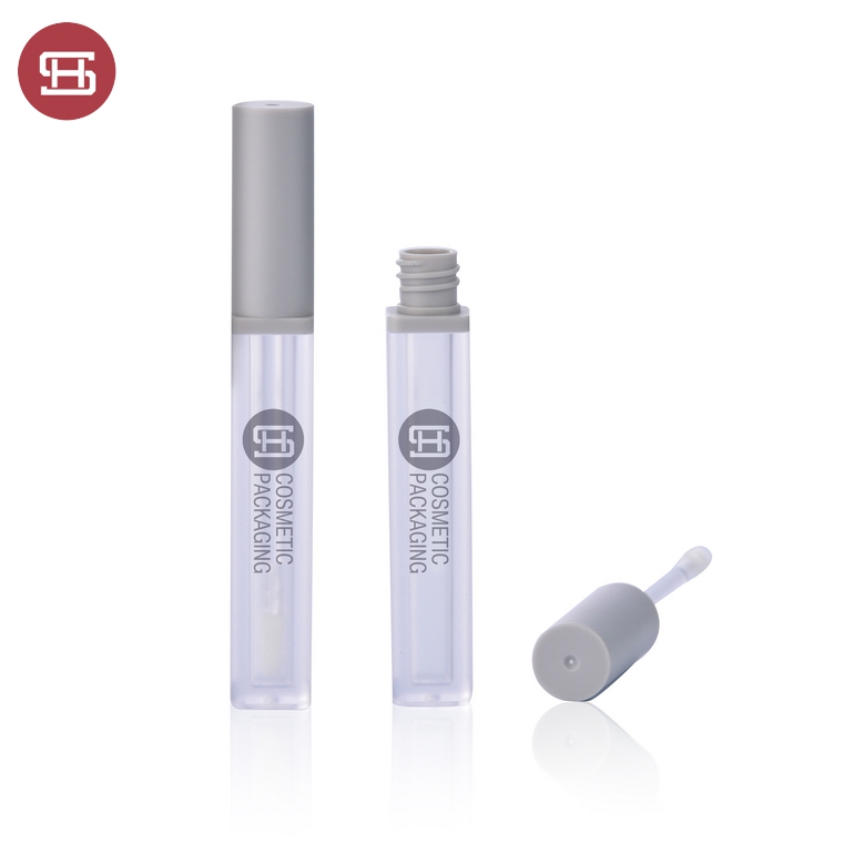 9849# Print Your Logo Unique Square Plastic Empty 5ml Frosted Lip Gloss Tubes Featured Image