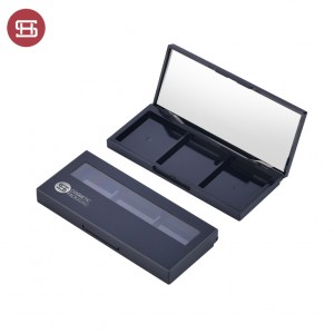 9858#Factory Supply 3 colors Empty Makeup Eyeshadow Case