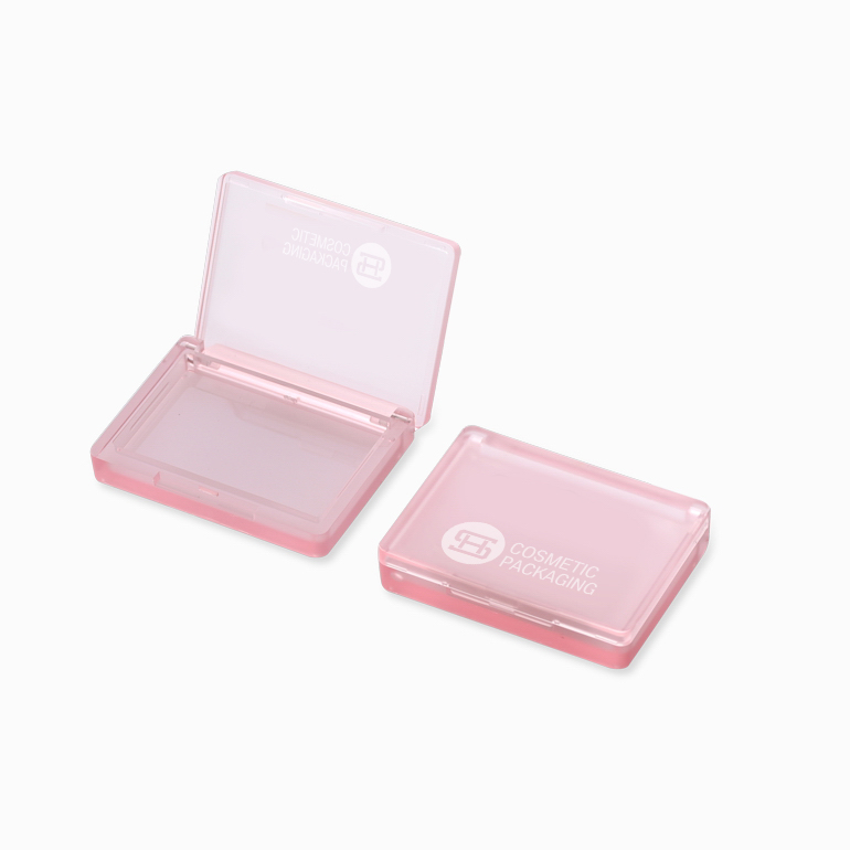 China wholesale Empty Compact Powder Case With A Mirror -
 Single Pan Pink Color Cosmetic Empty Plastic Pressed Compact Powder Case#9872 – Huasheng
