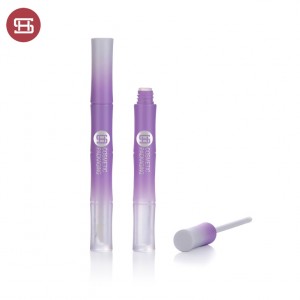 9884# Hot sale products cheap empty round  violet color lipgloss tube container packaging