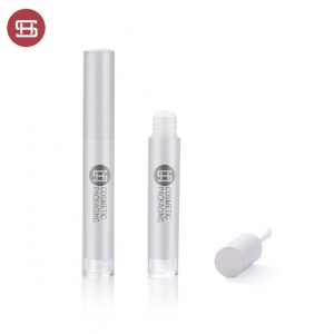 9886# Hot sale products cheap empty round  matte white lipgloss bottle container packaging