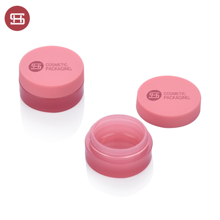 One of Hottest for Plastic Cosmetic Jar -
 #9889 OEM round pink color empty cosemtc jar  – Huasheng