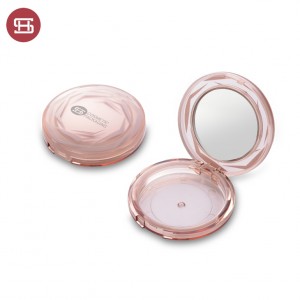 9892#  dia 60mm round shape pink color compact case