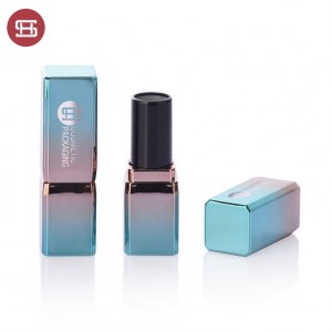 9920 # Luxury Customized metallic gradient color suqare lipstick empty container