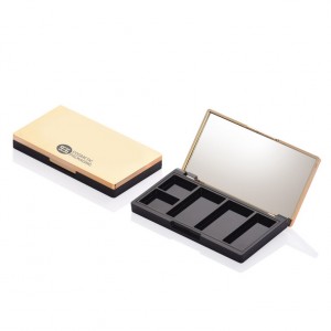 9942 # 5 color new empty plastic luxry eyeshadow case