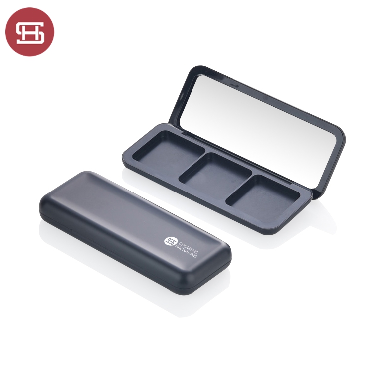 New products makeup 3 Pan liquid custom private label empty eyeshadow case palette packaging