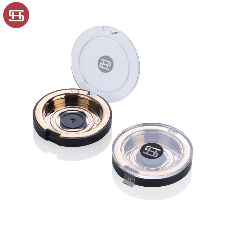 Manufacturer for Empty Bb Cushion Compact Powder Case -
 9323C# Wholesale empty luxury cosmetic round empty black clear blush compact powder case palette container packaging – Huasheng