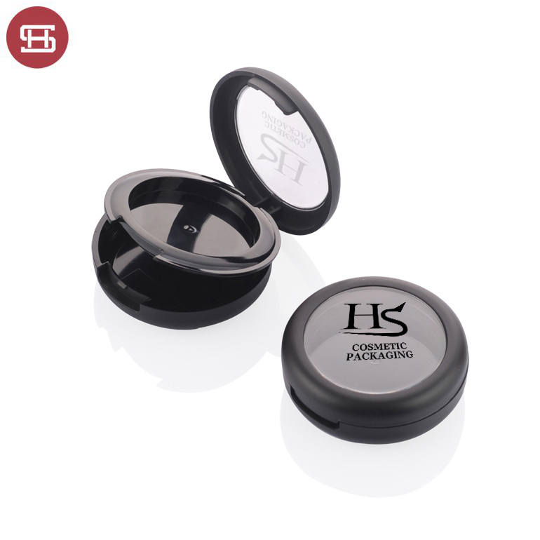 8850# Wholesale OEM hot sale makeup cosmetic custom pressed  plastic round empty compact powder cases  packaging with window