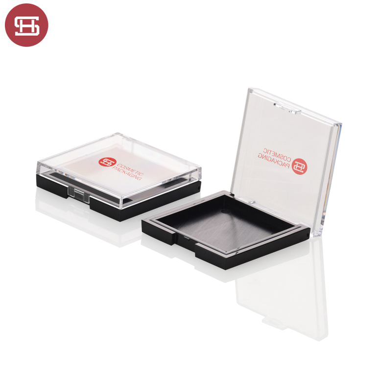 High Quality Chusion Compact Powder Case -
 Shantou manufacturer cosmetic empty clear square pressed  compact powder case packaging – Huasheng
