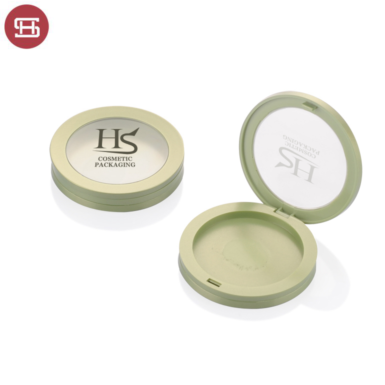 2019 Good Quality Heart Shaped Empty Makeup Compact Powder Case -
 8825# Wholesale OEM hot sale makeup custom pressed  plastic round empty compact powder cases container packaging with window ̵...