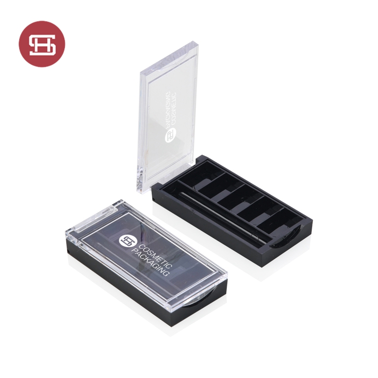 Good Wholesale Vendors Eyeshadow Case Packaging -
 OEM empty plastic 5 color cosmetic eyeshadow palette – Huasheng