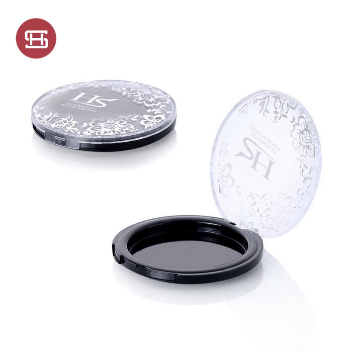 Professional China Empty Blusher Compact Powder Case -
 Custom empty round transparent blush case – Huasheng