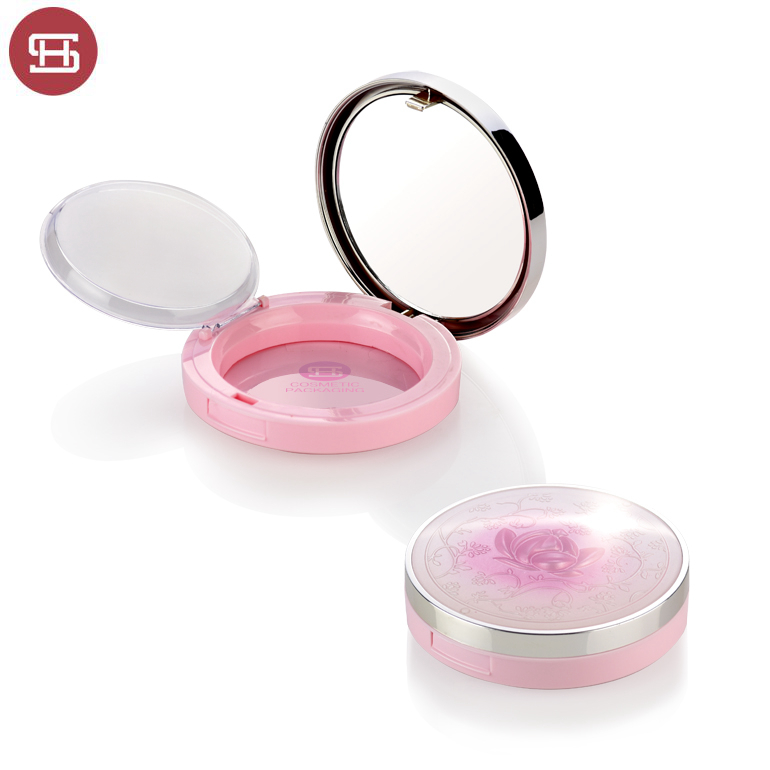 Professional China Empty Blusher Compact Powder Case -
 9164# Hot sale custom pink round empty compact powder case packaging with mirror – Huasheng