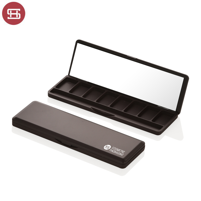 New Arrival China Eyeshadow -
 OEM newest empty 8 colors cosmetics eyeshadow palettes container packaging – Huasheng