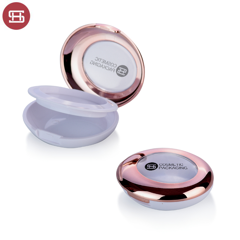 High Quality Chusion Compact Powder Case -
 9198# Custom OEM cosmetic empty plastic rose gold luxury compact powder case packaging – Huasheng