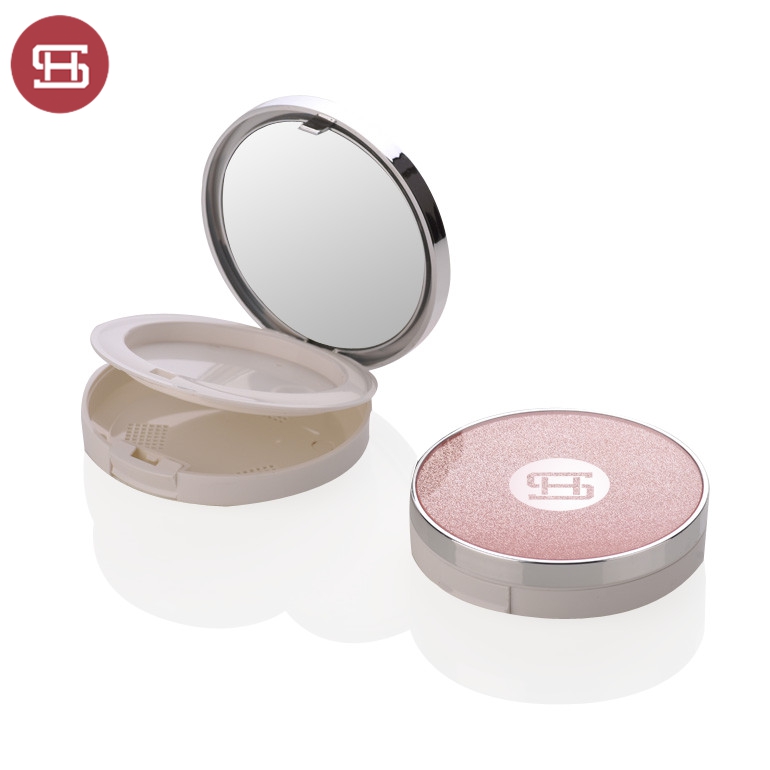 2019 Good Quality Heart Shaped Empty Makeup Compact Powder Case -
 Wholesale OEM hot sale cosmetic shiny pressed empty plastic round powder compact cases container packaging – Huasheng