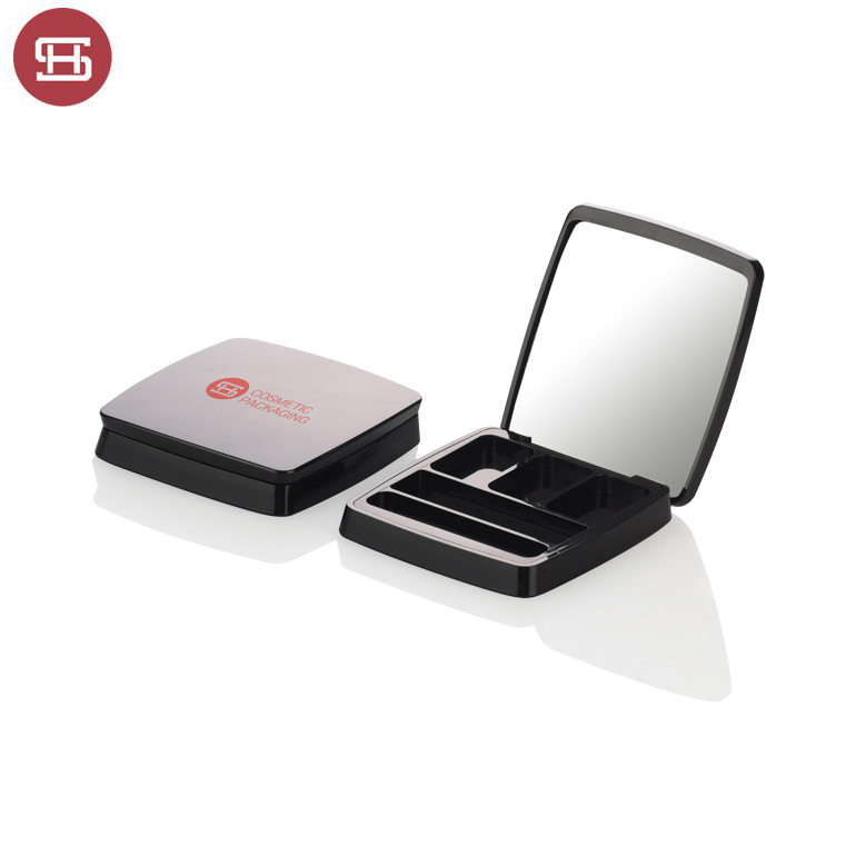 Fast delivery Makeup Eyeshadow Case -
 New products hot sale makeup cosmetic 3 color  black clear empty custom private label eyeshadow case packaging palette – Huasheng