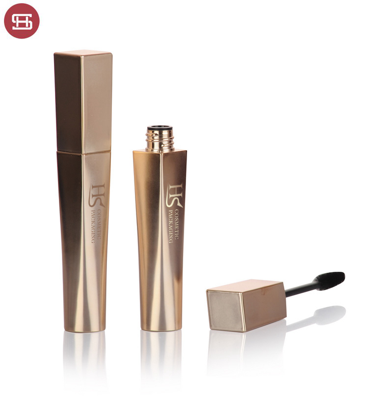 Cheap price Mascara Tube 10ml -
 New products unique  cosmetic gold black plastic empty mascara tube with brush – Huasheng