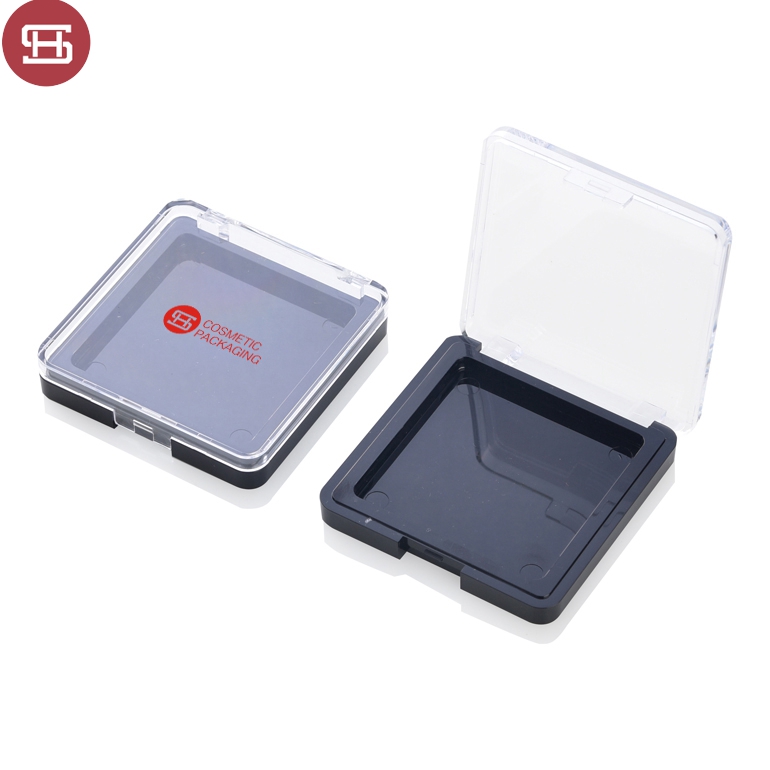 Hot New Products Natural Round Empty Blusher Compact Powder Case -
 9596# Best sale custom OEM wholesale plastic cosmetic empty square compact powder case packaging with window – Huasheng