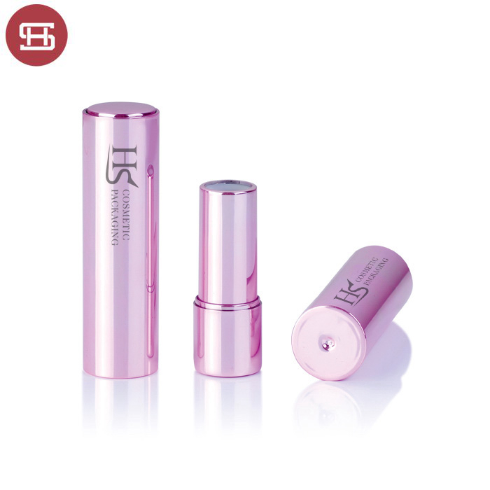 Wholesale OEM hot sale makeup cosmetic empty pressed unique plastic round lipstick container tube package