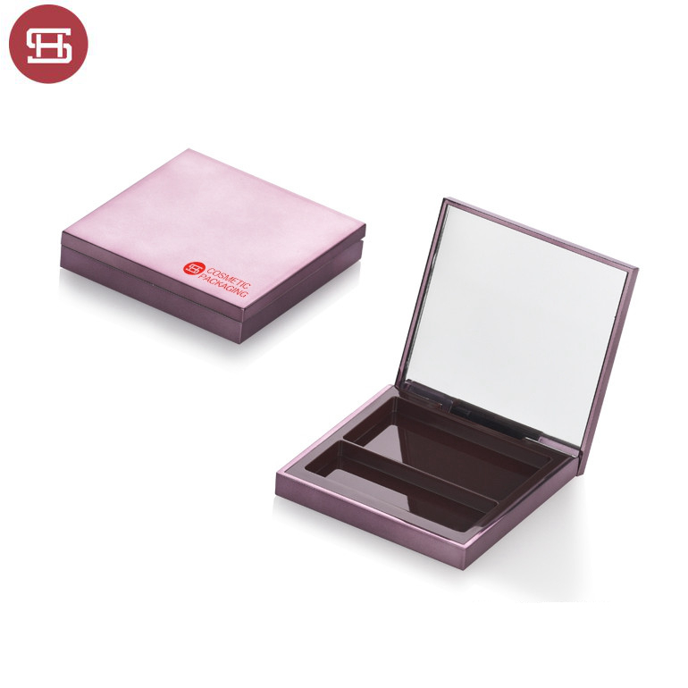 New products hot sale makeup cosmetic  square magnetic black empty custom private label eyeshadow case packaging palette
