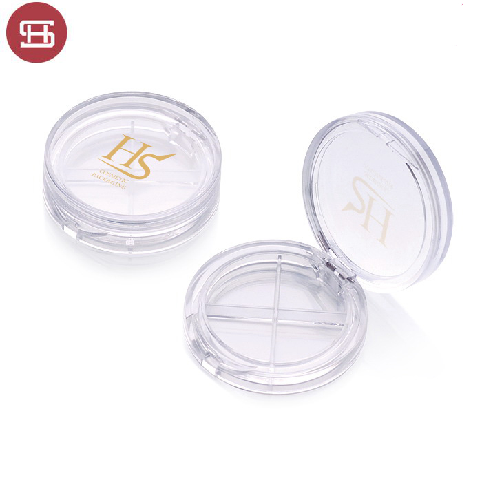 Super Purchasing for Empty Eyeshadow Case With Mirror -
 New products hot sale makeup cosmetic round clear empty custom private label eyeshadow case packaging palette – Huasheng