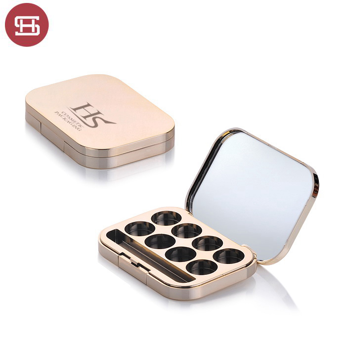 OEM China Paraben Free Eyeshadow -
 New products hot sale makeup cosmetic 8 color liquid black gold empty custom private label eyeshadow case packaging palette – Huasheng
