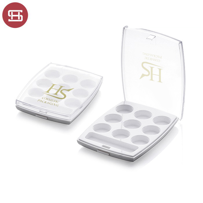 Factory wholesale Matte Eyeshadow - New products hot sale makeup cosmetic round clear empty custom private label eyeshadow case packaging palette – Huasheng