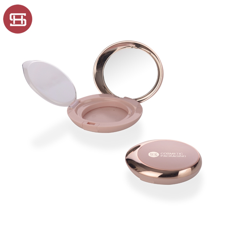 Wholesale empty luxury cosmetic compact containers with mirror