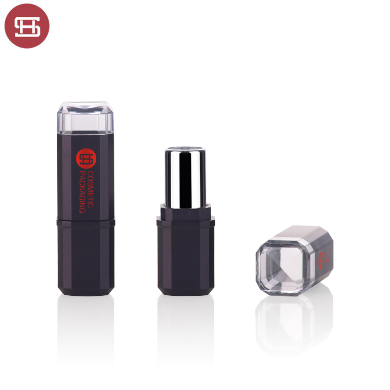 2019 High quality Empty Lipstick Tube -
 Hot sale black cosmetic makeup plastic empty lipstick tube container with window – Huasheng