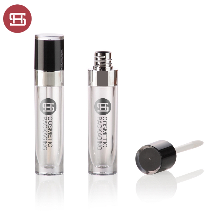 New products hot sale makeup cosmetic liquid black clear empty custom private label lipgloss tube container packaging