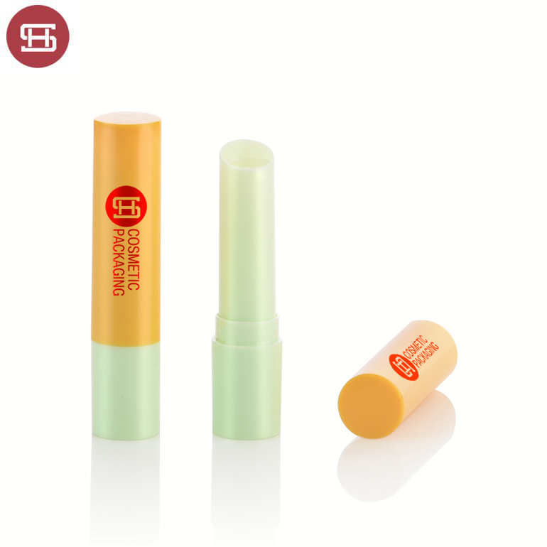 One of Hottest for Plastic Lip Balm Container - Wholesale hot sale custom OEM lipcare cheap empty cylinder round plastic lip balm tube container packaging – Huasheng