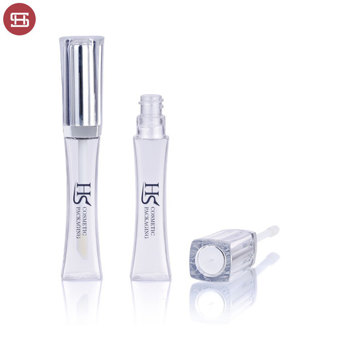 Best-Selling Lip Gloss Tube With Brush - Wholesale hot sale unique square frosted cosmetic custom plastic empty lipgloss tube container – Huasheng