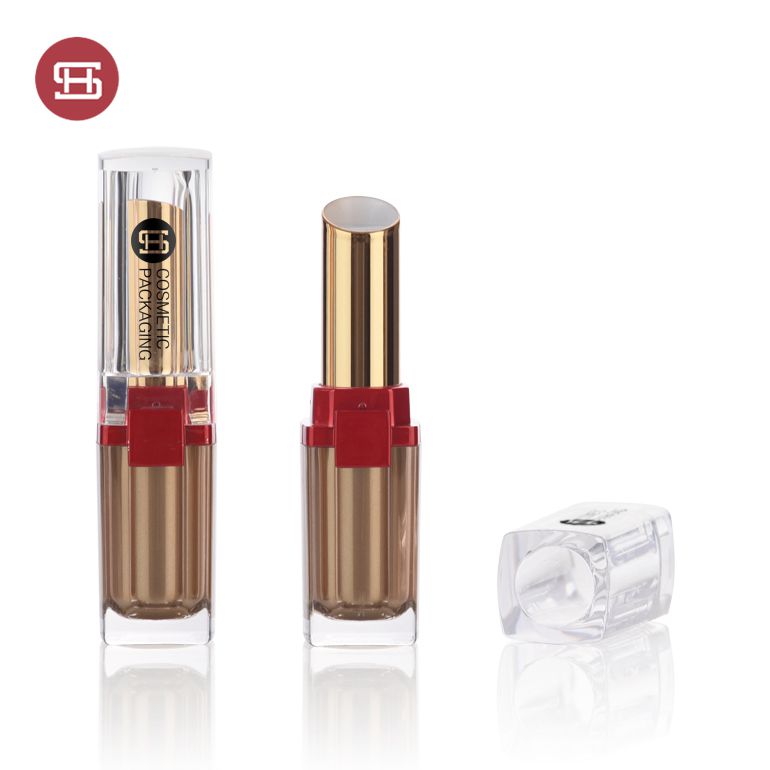 OEM empty square cosmetics lipstick tube container