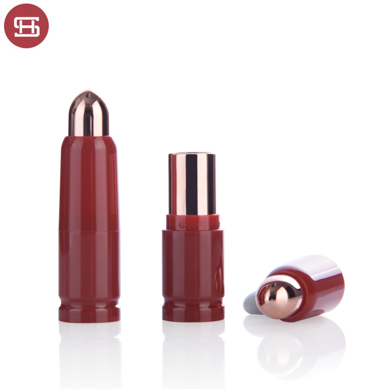 Wholesale hot sale newest makeup cosmetic unique plastic bullet empty lipstick tube container