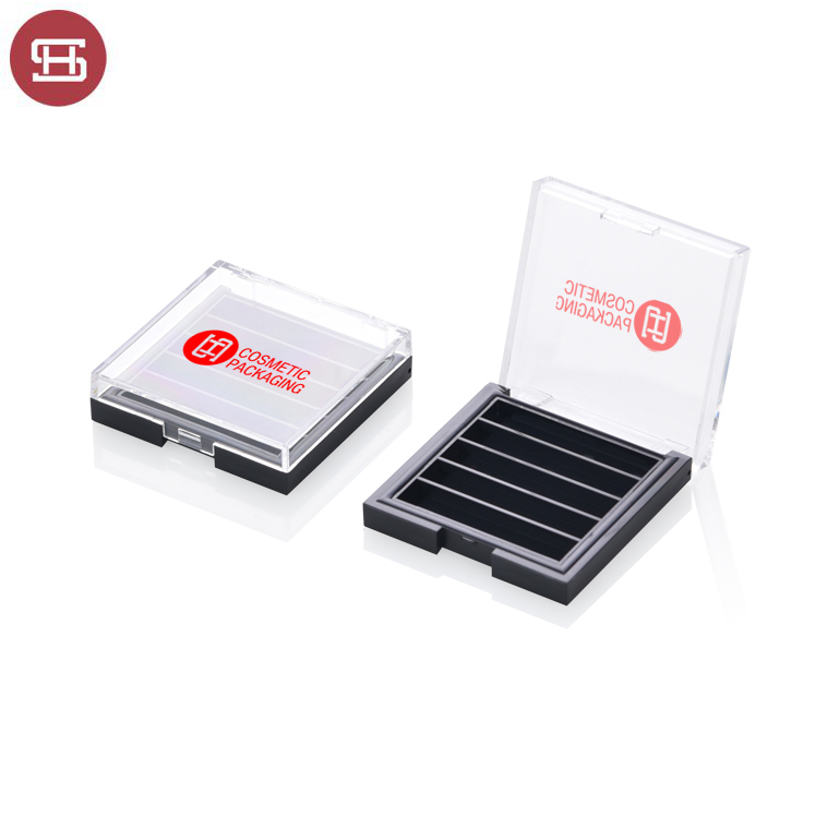 Fast delivery Makeup Eyeshadow Case -
 New products hot sale makeup cosmetic 5 color square black clear empty custom private label eyeshadow case packaging – Huasheng