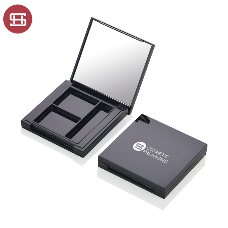 OEM Manufacturer Single Color Eyeshadow -
 OEM empty 2 color square cosmetic packing box eye shadow – Huasheng