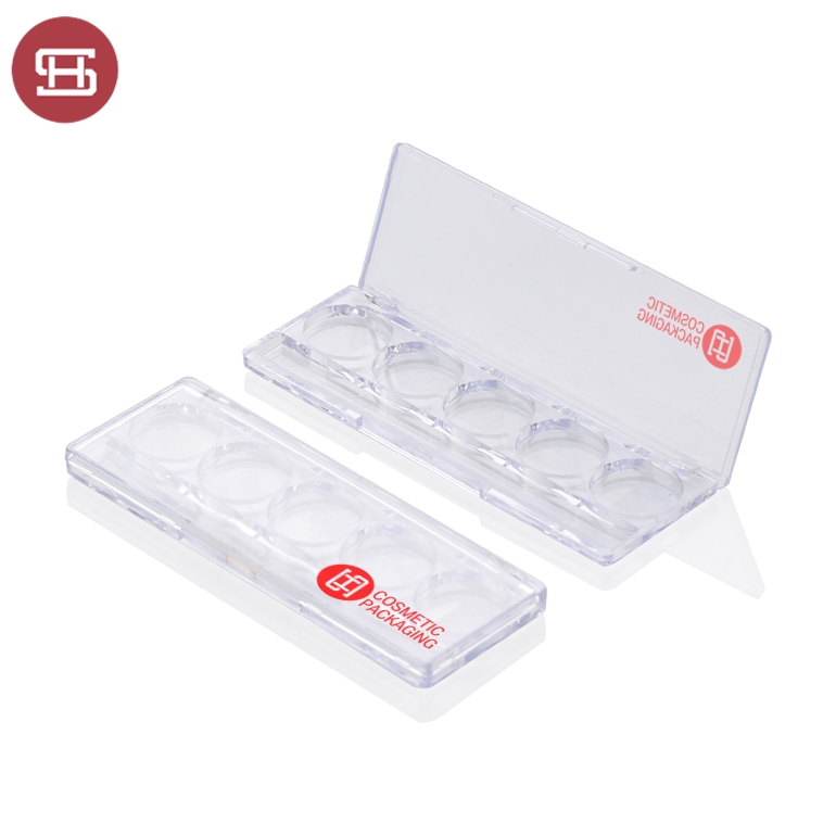 China Manufacturer for Empty 3 Lattices Eyeshadow Case -
 Wholesale empty 5 color transparent rectangle eyeshadow case – Huasheng