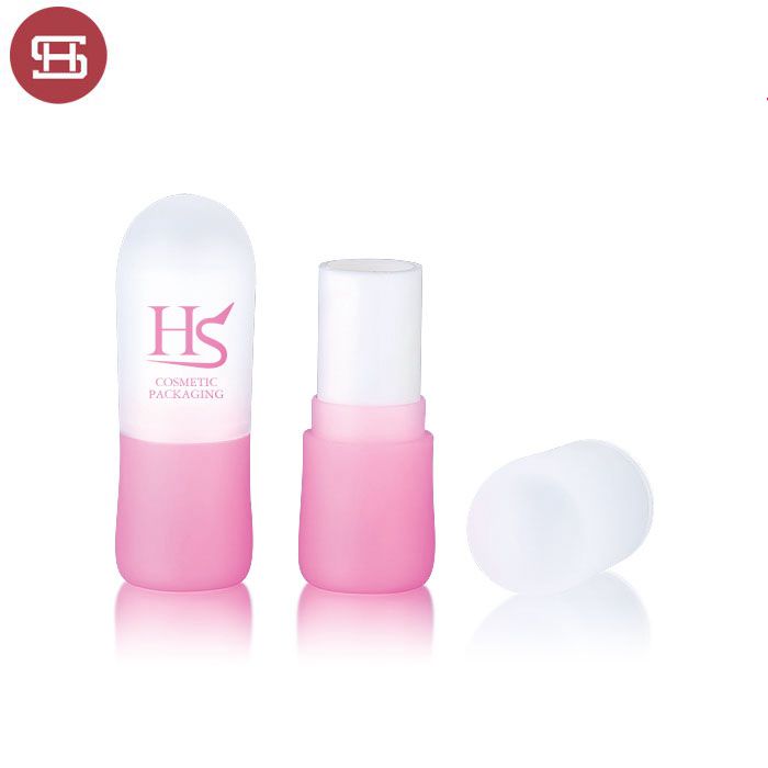 Cosmetics packaging custom cute pink empty lip balm container packaging