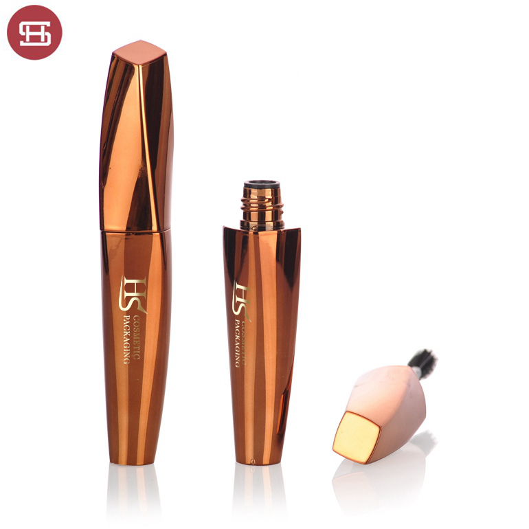 Hot sale OEM lash makeup cosmetic eyelash 3D 4D Luxury gold plastic custom empty private label mascara tube container packaging