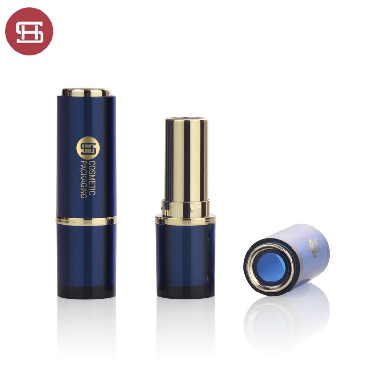 2019 New Style Lipstick Container In India - Wholesale new hot sale products cheap private label cosmetic custom  metal blue unique empty lipstick tube container – Huasheng detail pictures