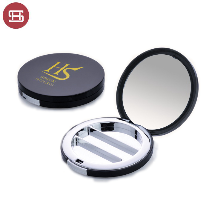 modern empty round eyeshadow case