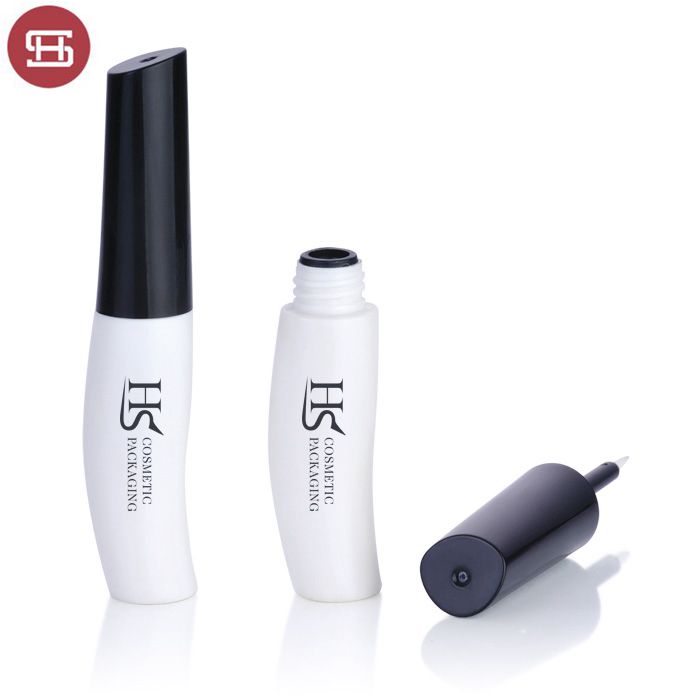 OEM emppty private label round curved  liquid eyeliner tube container