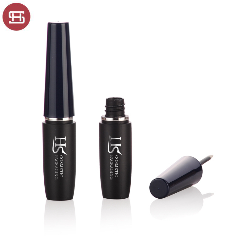 High definition Eyeliner Bottle - Hot sale new products OEM makeup cosmetic matte gold metallic round black empty  lidquid  eyeliner tube container packaging – Huasheng