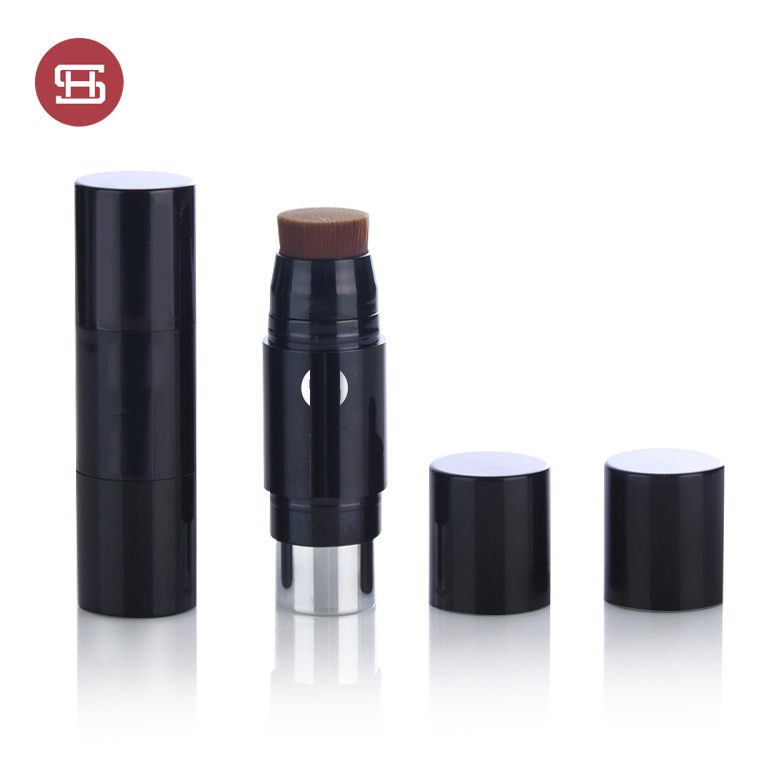 OEM new arrival empty double make foundation stick with powder puff