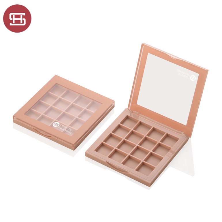 Hot Sale for Glitter Eyeshadow Palette -
 New products hot sale makeup cosmetic  black 16 color empty custom private label eyeshadow case packaging palette – Huasheng