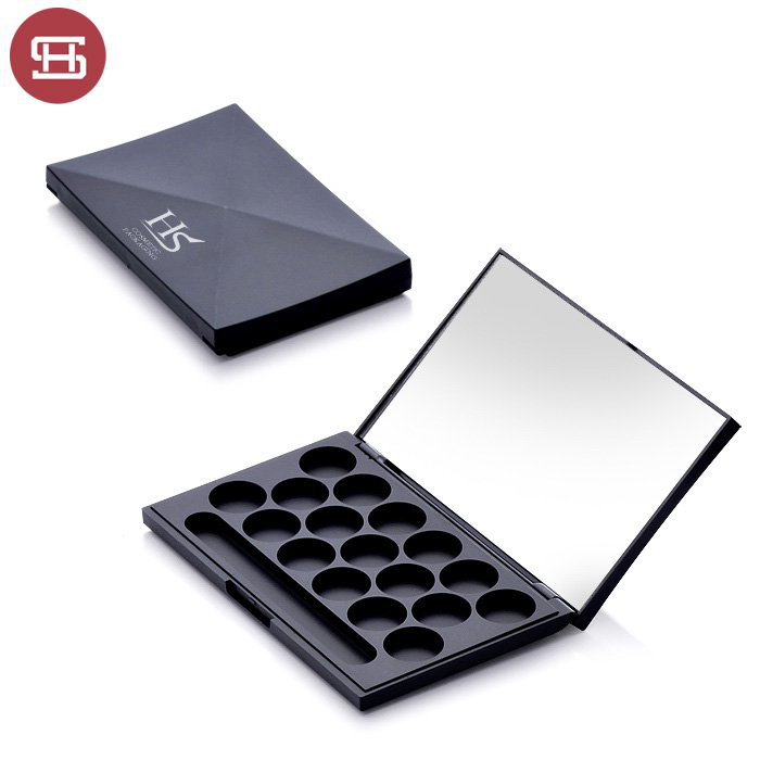 OEM/ODM Supplier Best Eyeshadow Palette -
 New products hot sale makeup cosmetic round black clear empty custom private label eyeshadow case packaging palette – Huasheng