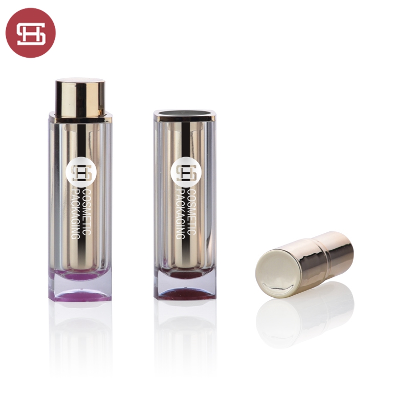 Wholesale hot sale luxury inbuilt custom empty lipstick tube container packaging